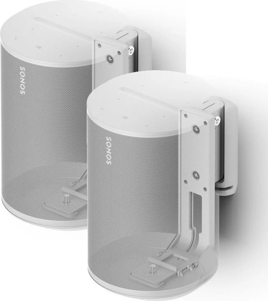 Support Sonos Era 100 Blanc Flexson pour Installation Home Cinéma