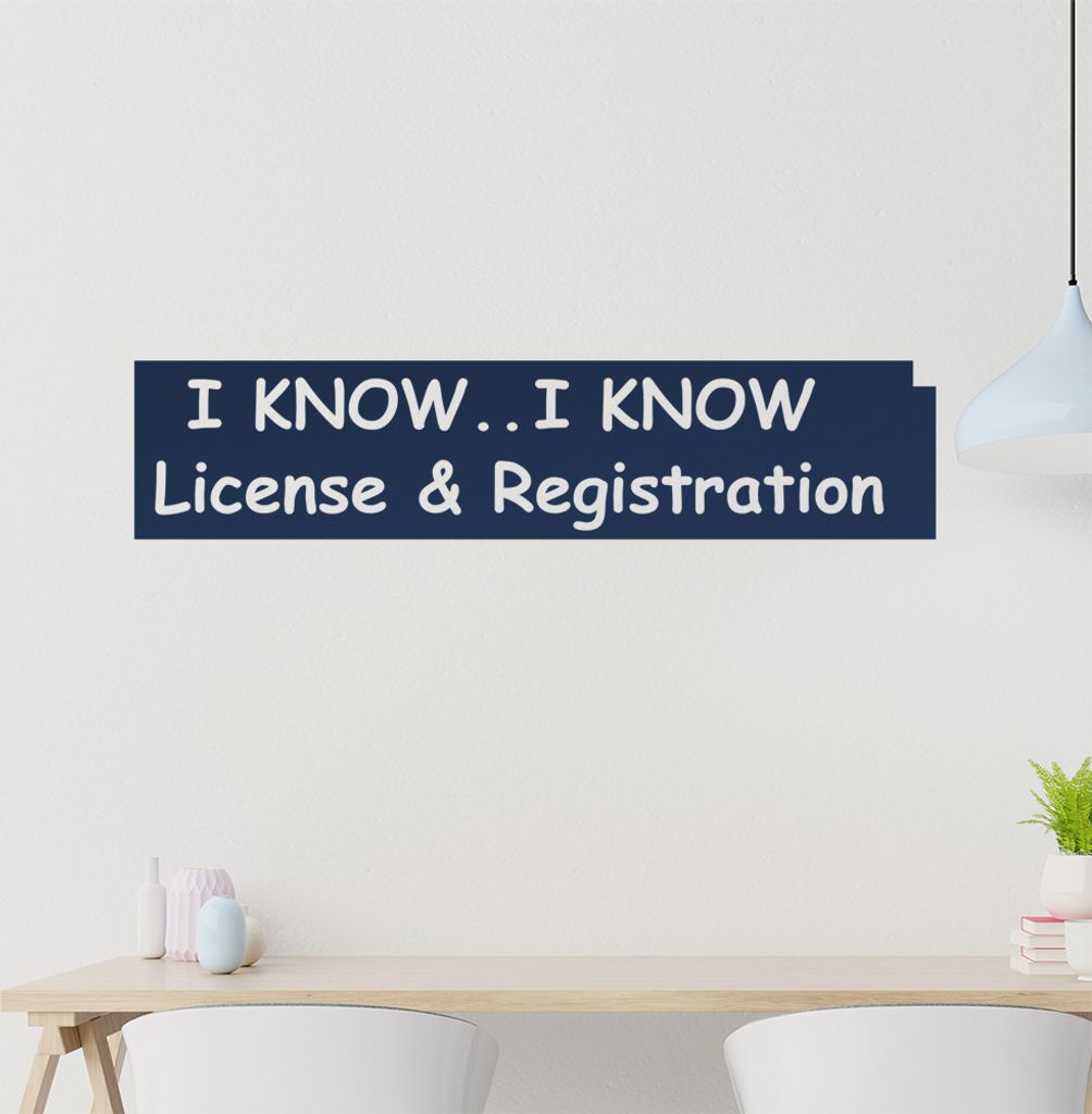 I know, Iknow ... Wandtattoo in 6 Größen - Wandaufkleber Wall Sticker - Dekoration, Küche, Wohnzimmer, Schlafzimmer, Badezimmer