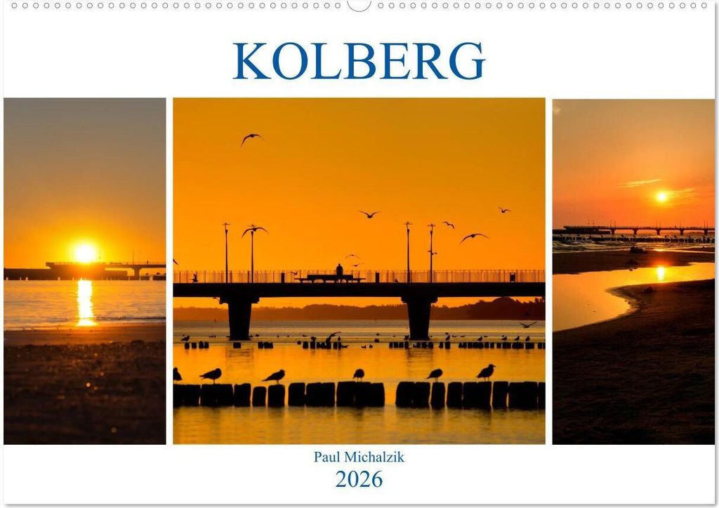 Kolberg (Wandkalender 2026 DIN A2 quer), CALVENDO Monatskalender