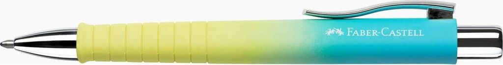 FABER-CASTELL Druckkugelschreiber POLY BALL gelb / blau