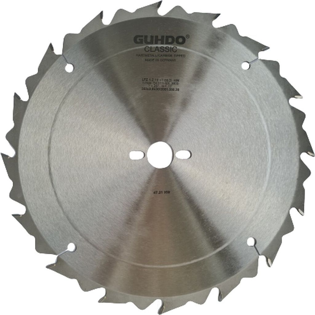 Guhdo HM-Blatt 350 x 30 mm Z16F Zuschneid Kreissägeblatt Flachzahn 2001.350.30