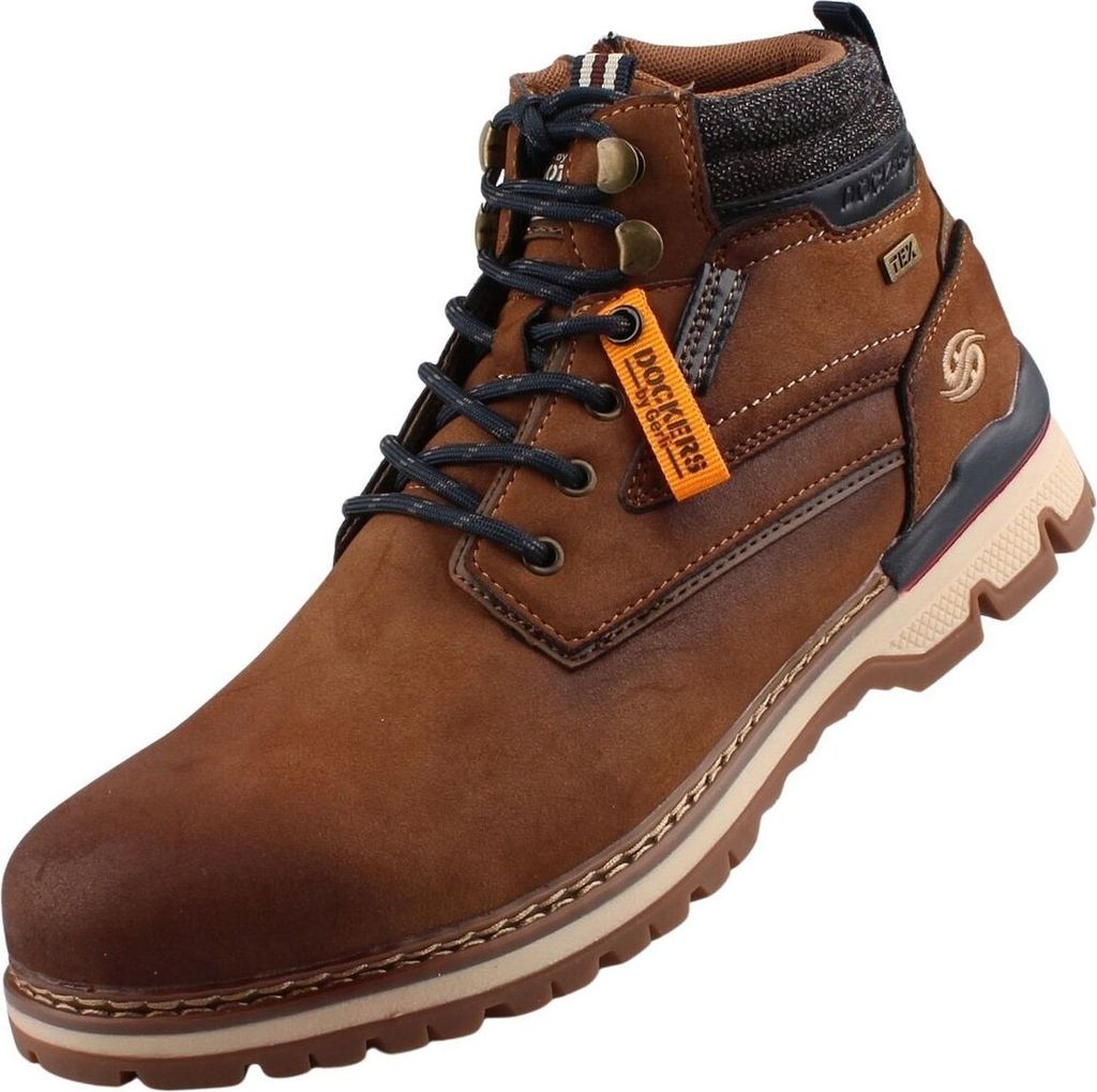 Dockers by Gerli Herren Schnürstiefel in Braun, Größe 43