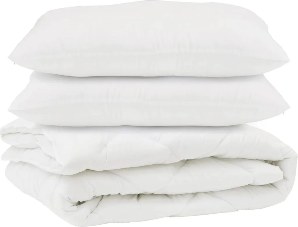 Set Letto vidaXL 3 Pezzi Professionale: Piumino + Cuscini Microfibra