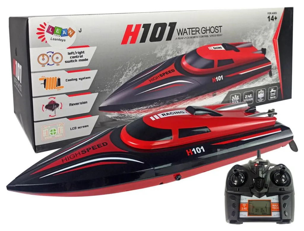 Bateau télécommandé rapide H101 rot 1:48 avec moteur thermique
