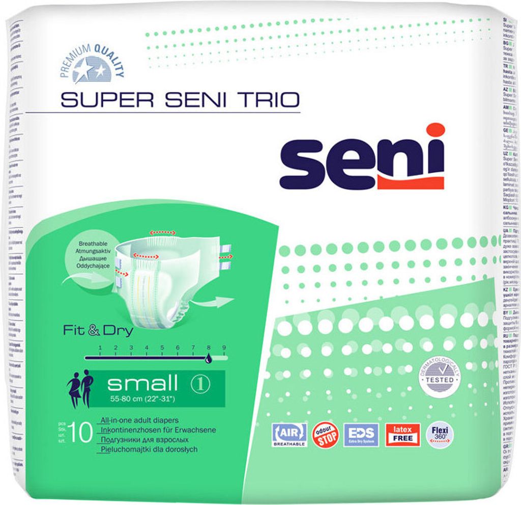 Super Seni TRIO small Gr.1, 10 St Produktbild 