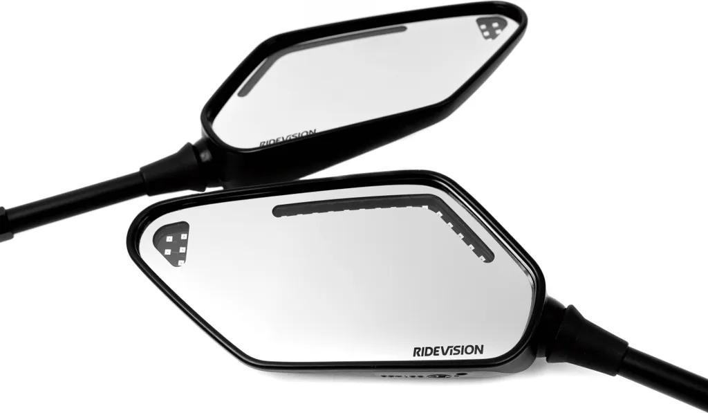 Rétroviseurs moto Ride Vision 2 avec LED pour améliorer la visibilité
