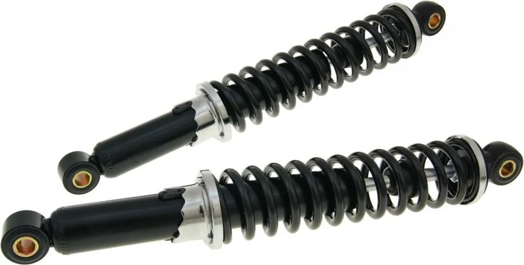 Paire d'amortisseurs de 320 mm noirs pour mobylette Puch réglables