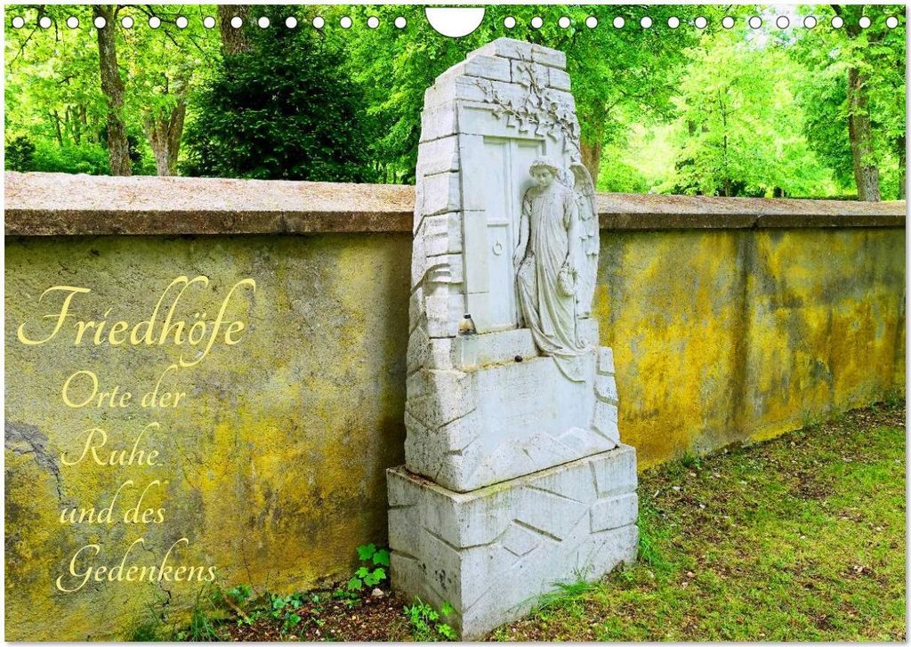 Friedhöfe - Orte der Ruhe und des Gedenkens (Wandkalender 2026 DIN A4 quer), CALVENDO Monatskalender
