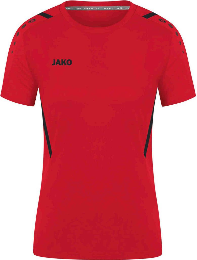JAKO Damen Trikot Challenge, Farbe:rot/schwarz, Größe:34