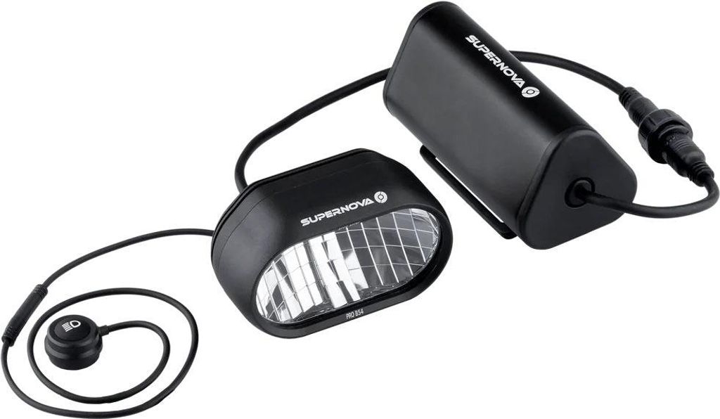 Supernova B54 Pro Batterie Scheinwerfer, StVZO - extrem heller Akkuscheinwerf...