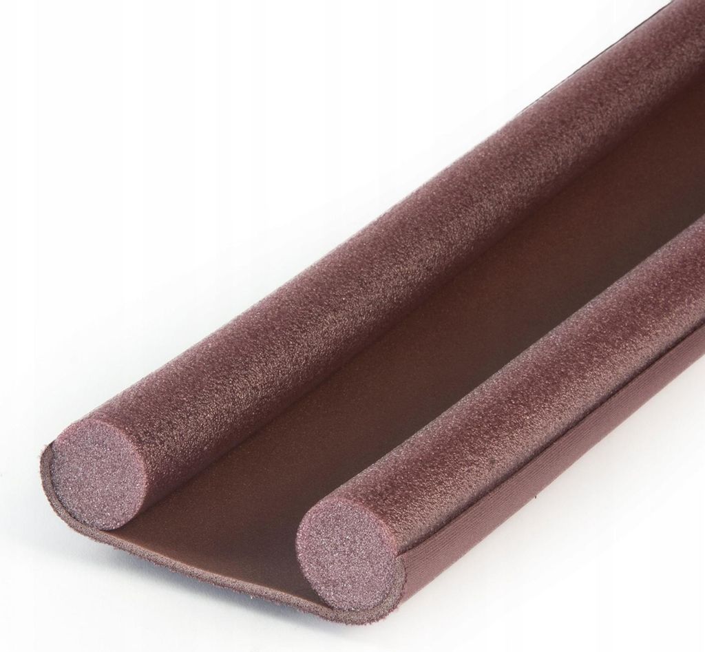 DQPP Zugluftstopper | Braun | 1 Stück | 95cm | zuschneidbare | doppelseitig | Türbodendichtung | Zimmertürdichtung | Insektenbekämpfung | Warml...