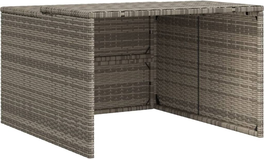 vidaXL Robotická kosačka Garáž sivá 86x90x52/57 cm Poly Obrázok produktu 