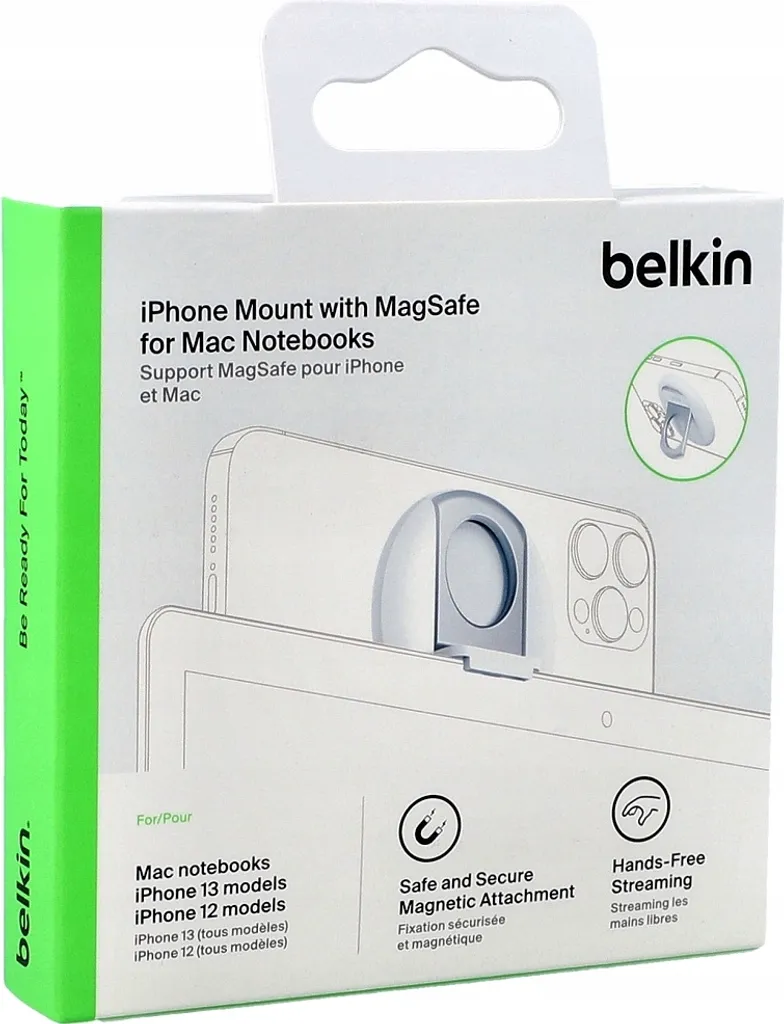 Support Belkin iPhone MagSafe Blanc avec Anneau Support pour MacBook - 26