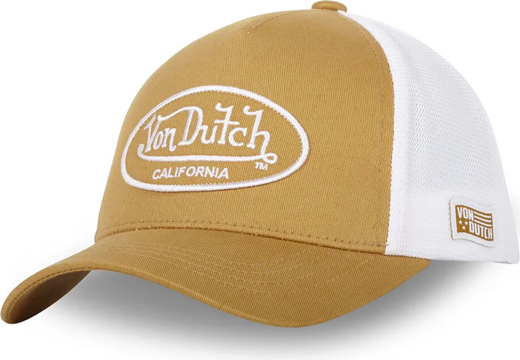 Casquette Homme Von Dutch Lof Orange - Bonnet Trucker Respirant et Stylé
