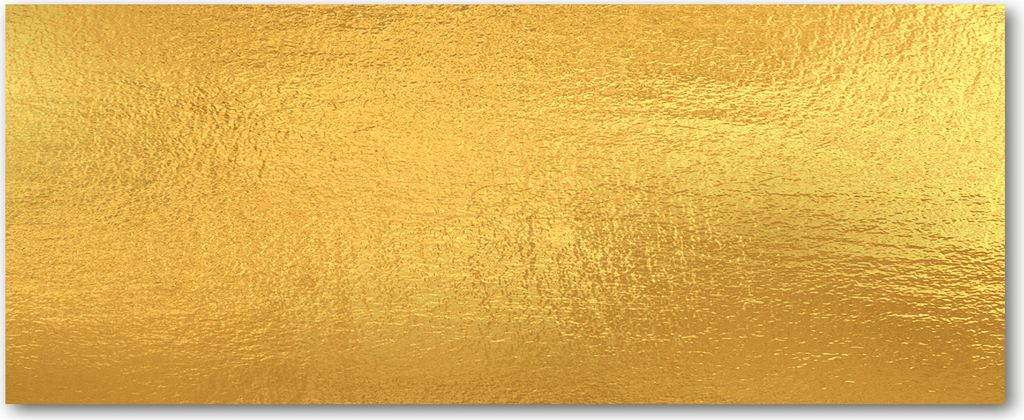 Tulup Leinwandbild - 125x50 cm - Wandkunst - Drucke auf Leinwand - Leinwanddruck - Sonstige - Gold - Goldene Folie