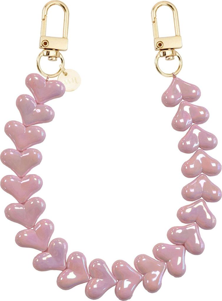 Funky Hearts Cord (pink metallic)