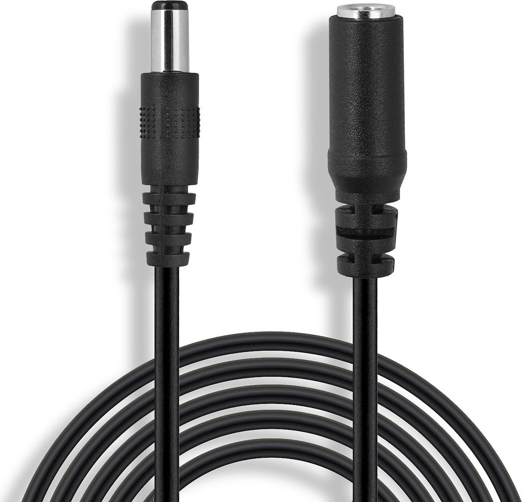 Wicked Chili 3m DC-Verlängerungskabel geeignet für AVM FRITZ!Box 7530 AX, 7530, 6820 LTE, 4020, 7520, 6850, 4040 - WLAN-Router Strom Netzteil Ste...