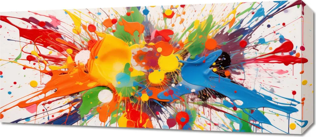 Offerta Quadro 70x30 Esplosione di Creatività - Arredo Pareti