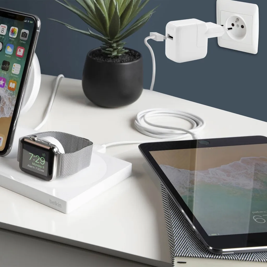 Chargeur Apple 12W USB Original : Chargez Rapidement votre iPhone iPad - 5