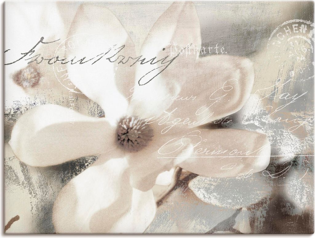 ARTland Leinwandbild Magnolie_Detail Größe: 120x90 cm