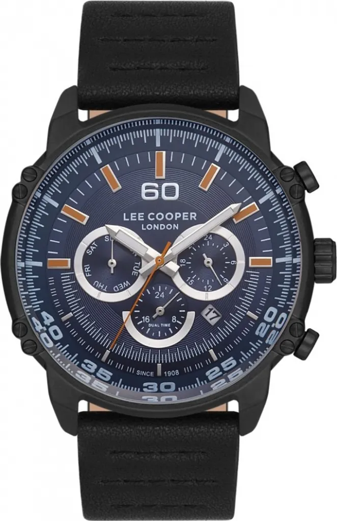 Montre homme Lee Cooper LC06506.692-NL bleu marine sportive en métal