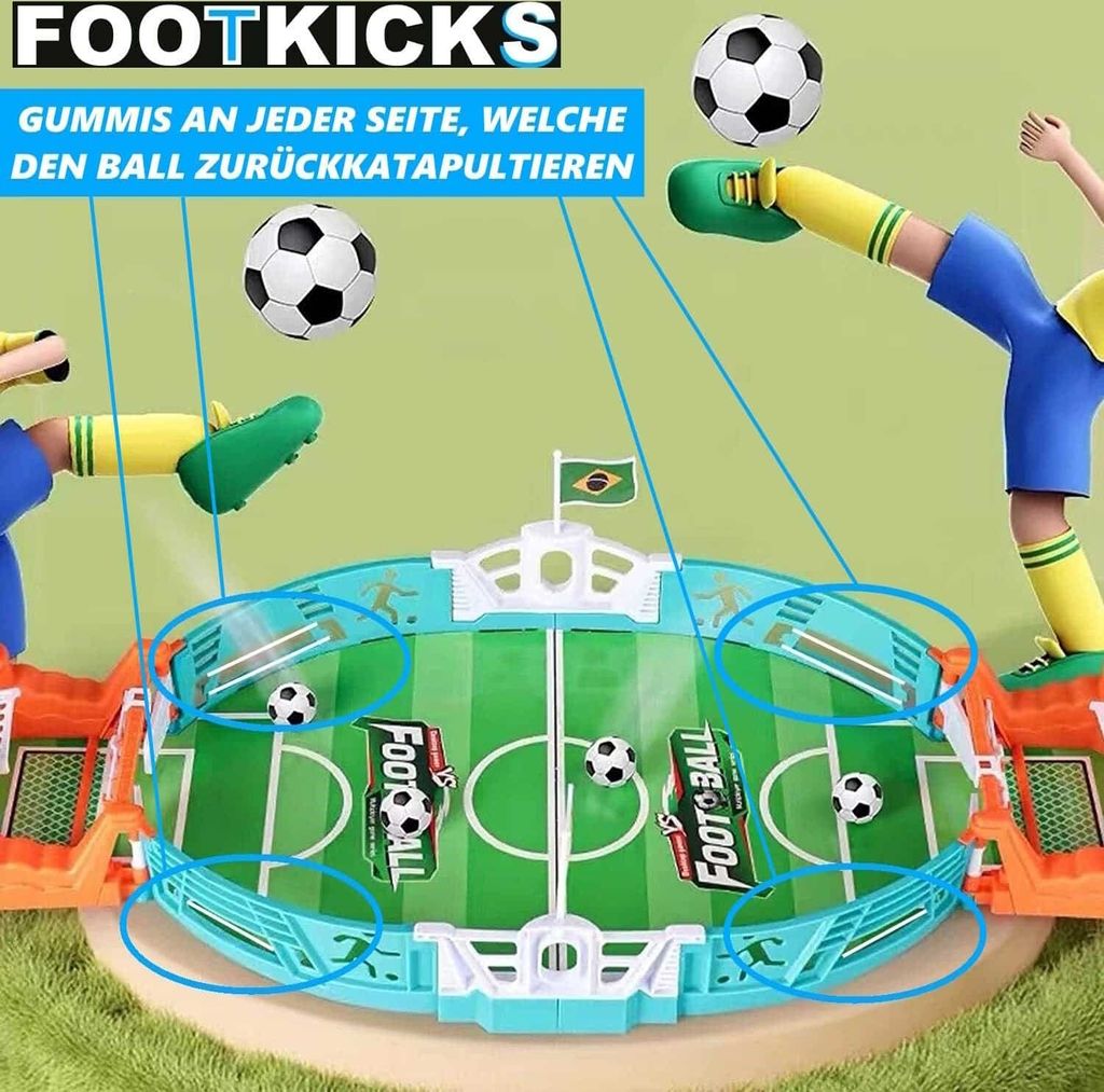 FOOTKICKS mini fotbalový stůl fotbalový stůl pinballový Obrázek produktu 6