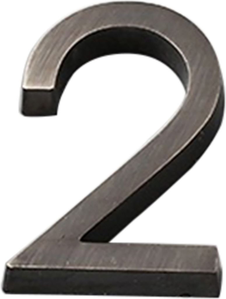 Platte Ziffern plattierte feste ABS -Elektro -Tür -Plaque -Nummer-2