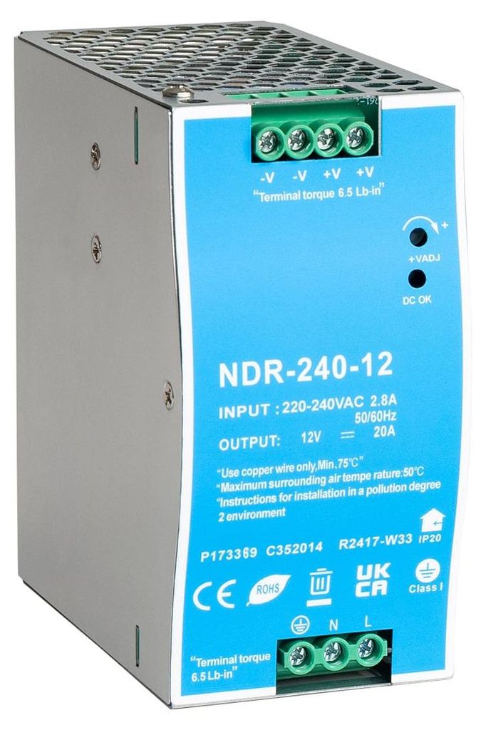Netzteil 12V DC für DIN-Schiene 240 W
