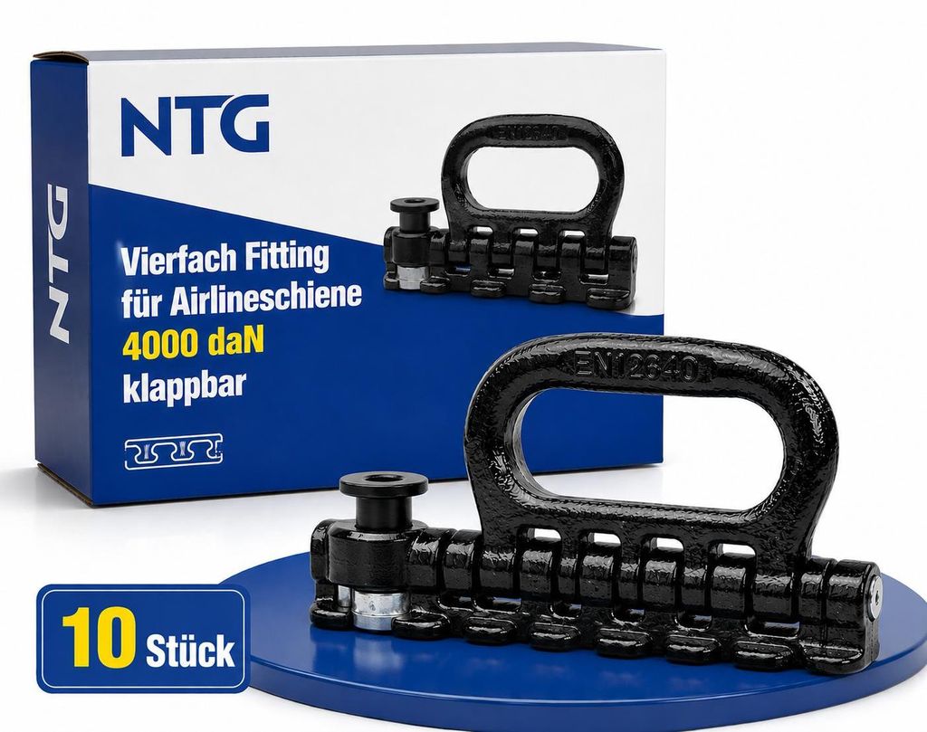 10 x Vierfach Fitting Endbeschlag Endfitting f. Produktbild 