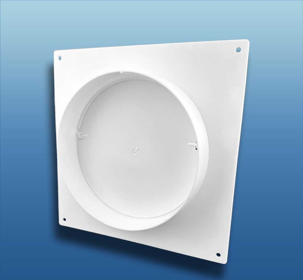 Wandanschluss rund mit Rückstauklappe: System: Ø 150