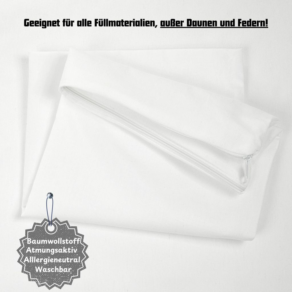 8er Pack 50x70 cm Kissen-Inlett ohne Füllung aus Baumwolle