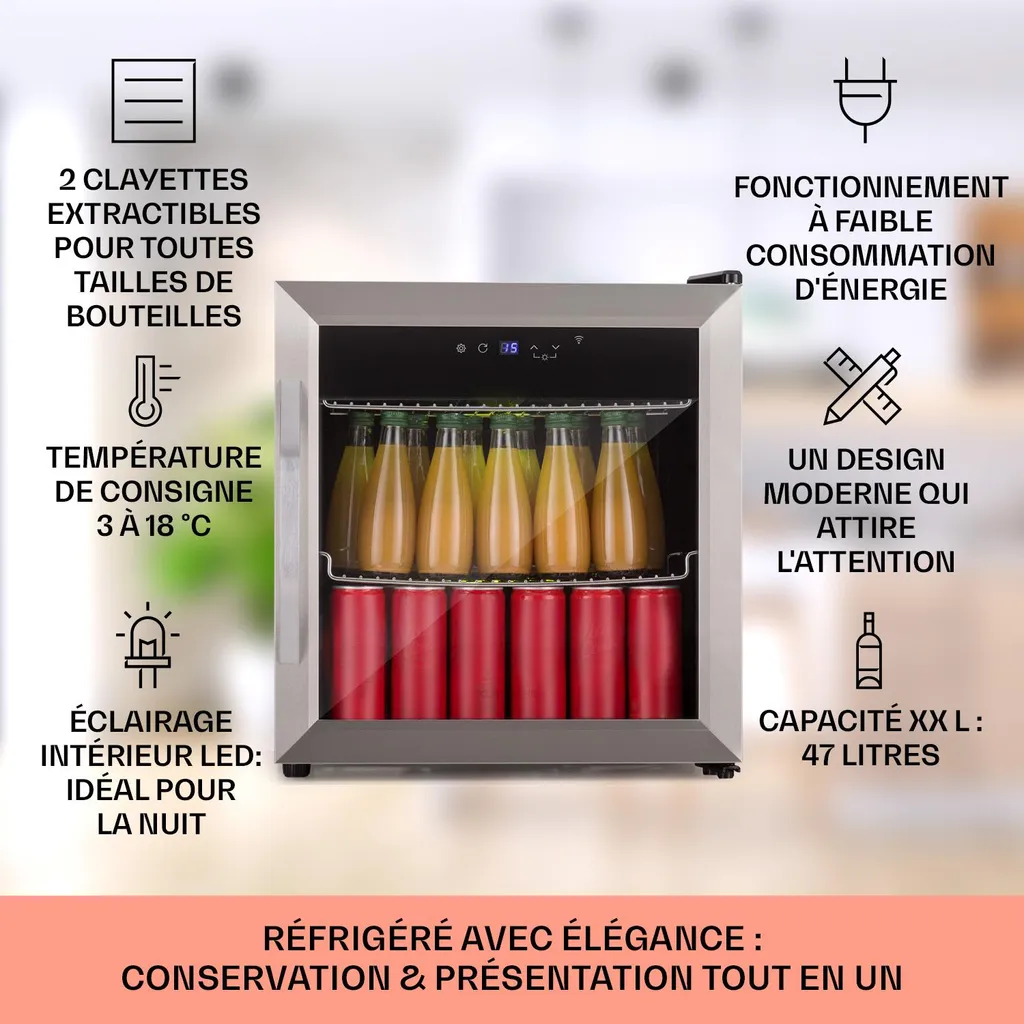 Frigo de Camping et Mini Bar 50L - Réfrigérateur Portable pour Boissons - 2
