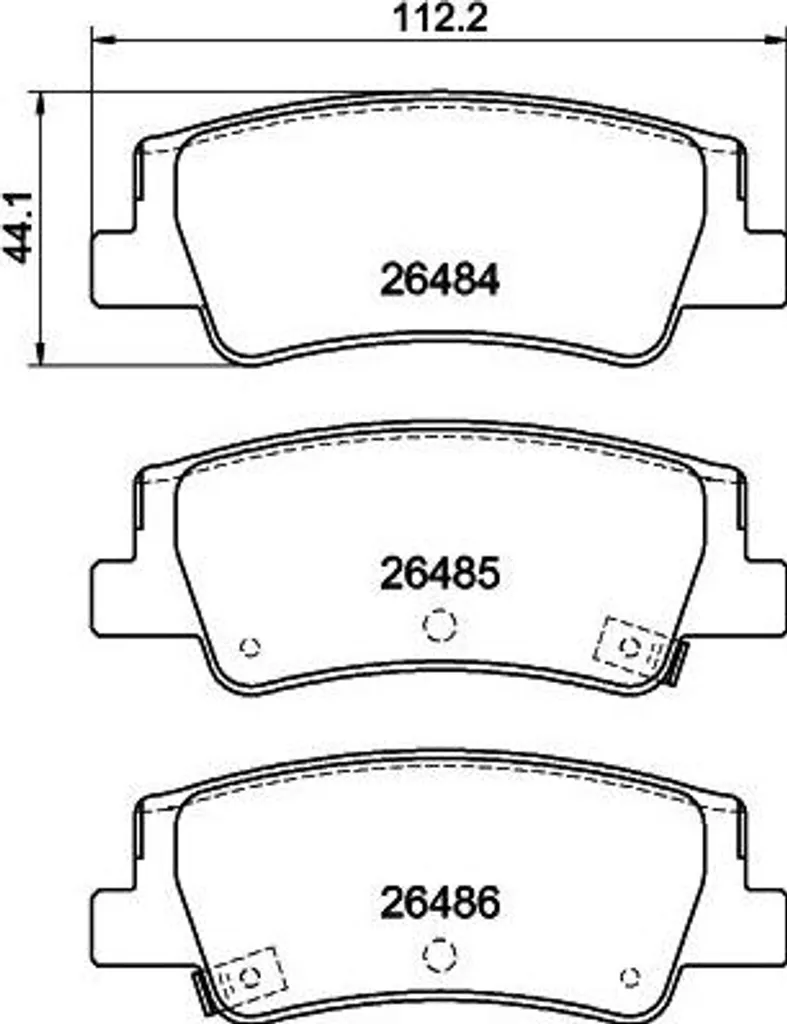 Plaquettes de frein Textar 2648401 pour Sonata - Qualité OE 58302L1A00