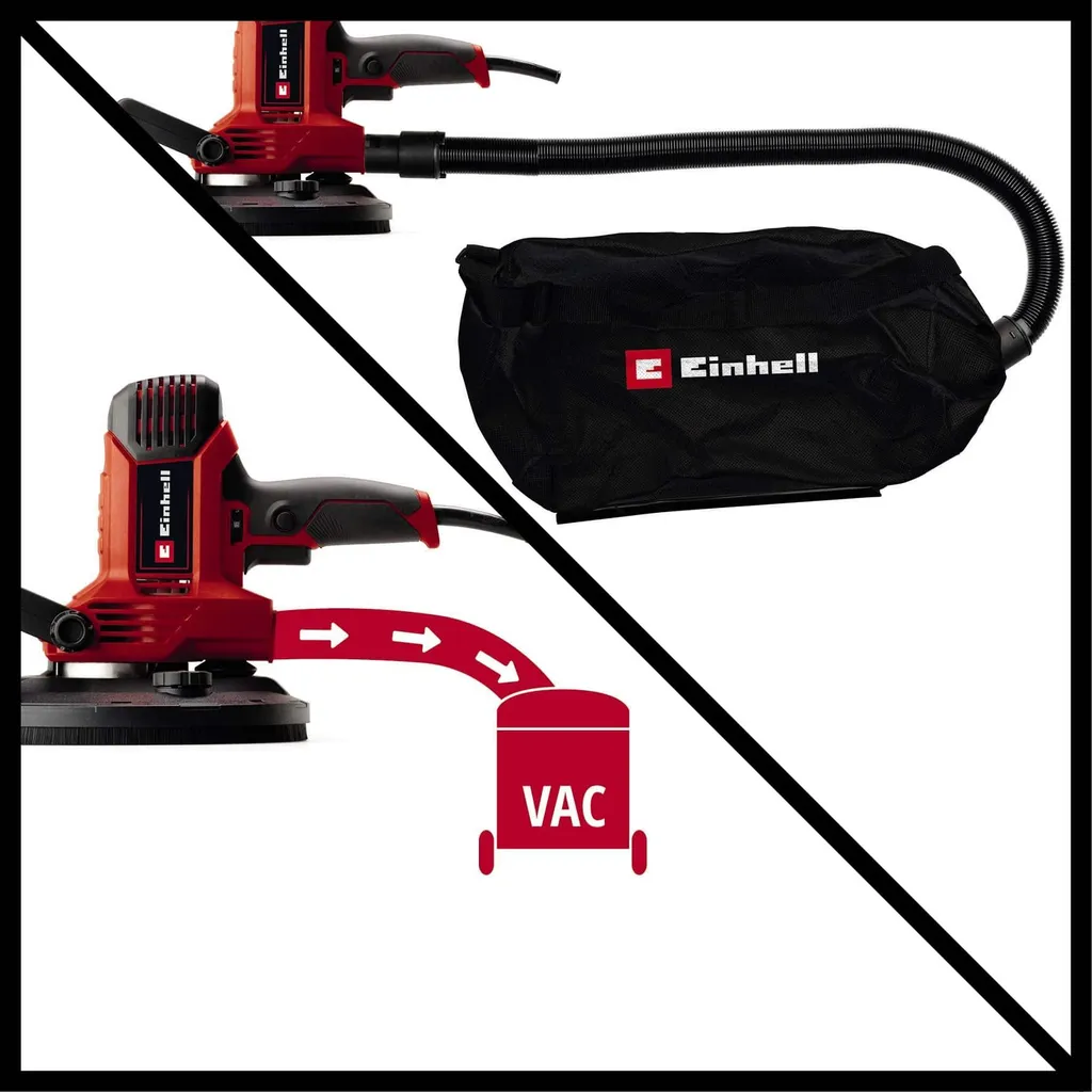 Ponceuse pour rénovation Einhell TC-DWS 225 pour murs et placo 1220W - 8