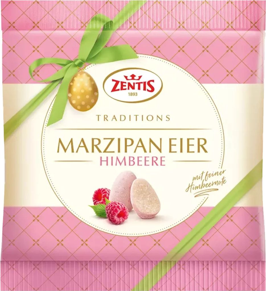 Zentis Marzipan-Eier Himbeere 125g Produktbild 
