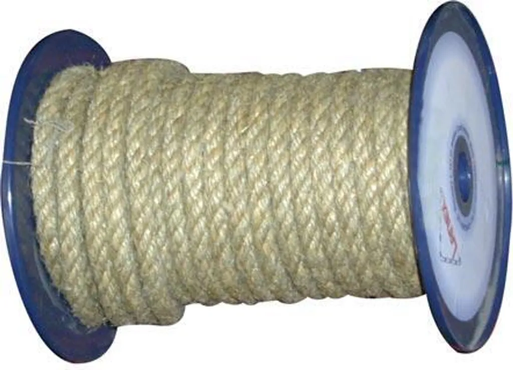 Corde 12mm robuste en fibre naturelle et PP 100m résistante aux intempéries