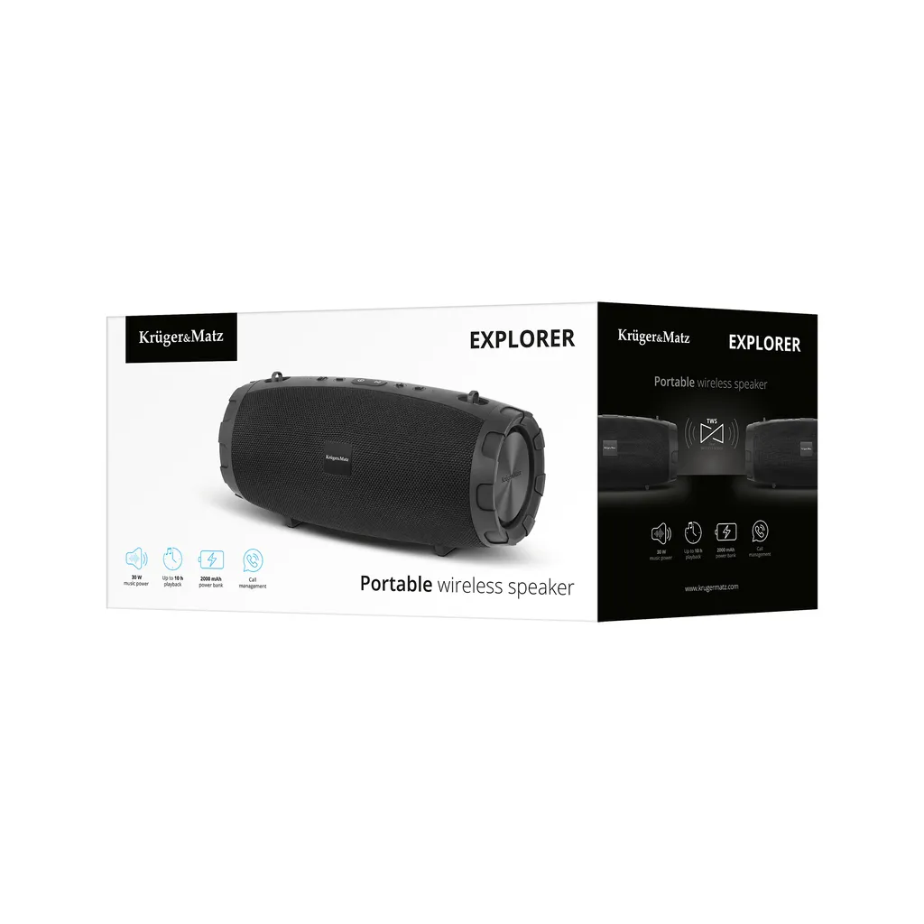 Enceinte bluetooth son puissant sans grésillement Kruger & Matz - 9
