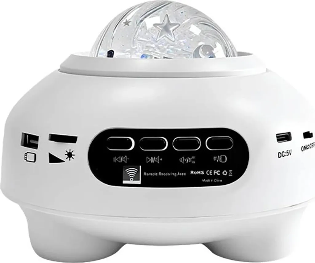 Projecteur Étoiles pour Chambre Enfant OVNI JTLC-07 - Veilleuse Sans Fil