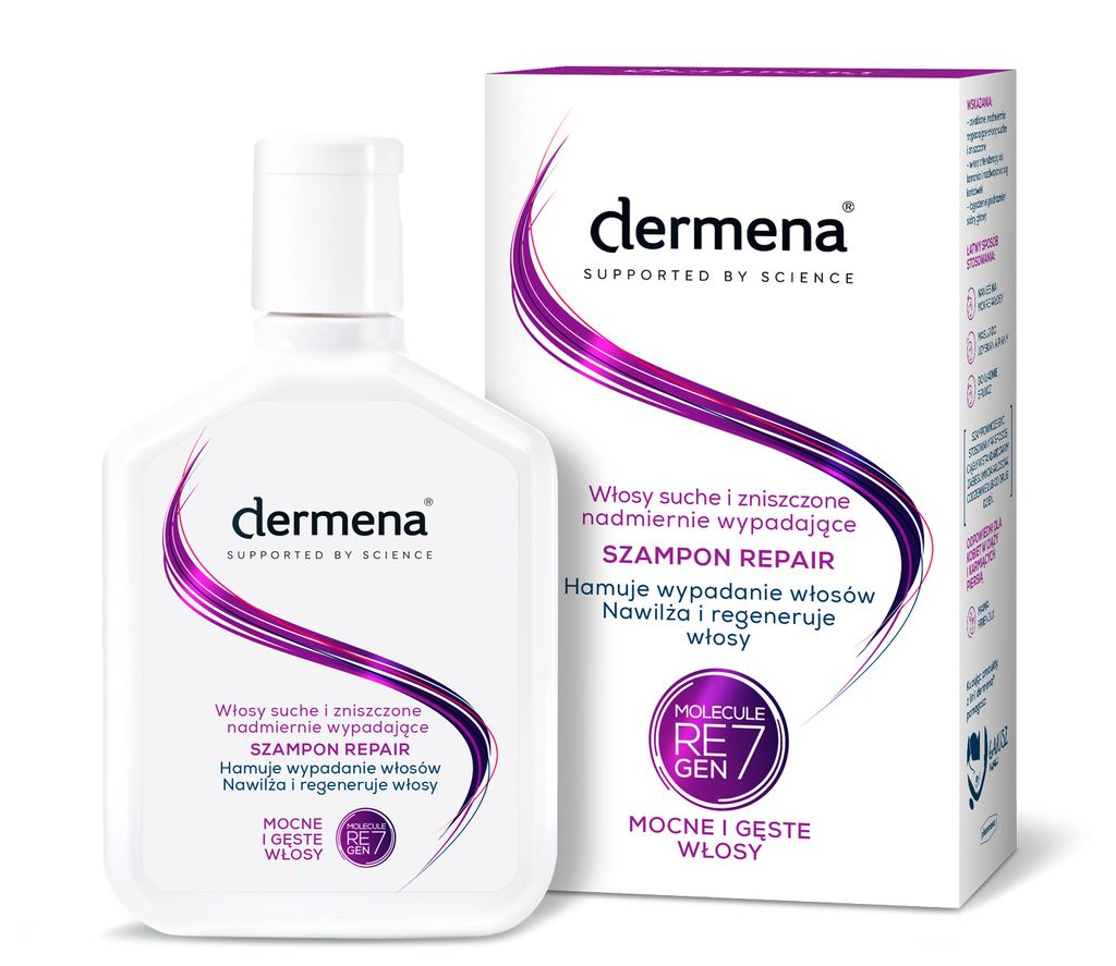 Dermena Repair, Szampon hamujący wypadanie włosów, 200 ml Zdjęcie produktu 1