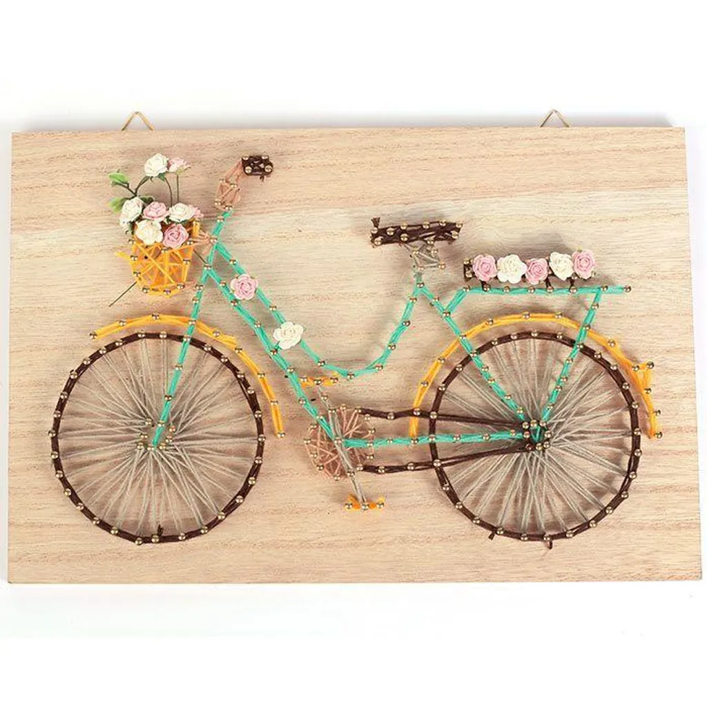 Réussir son String Art Vélo sans difficulté - Kit Mural 30x20cm Complet - 2