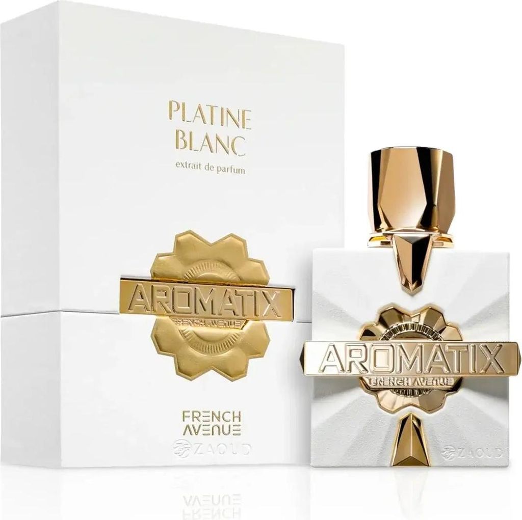 French Avenue Aromatix Platine Blanc Extrait de Parfum 100 ml Unisex – Intensiver Holzig Aromatischer Luxus Duft – Sehr Langanhaltendes Extrait