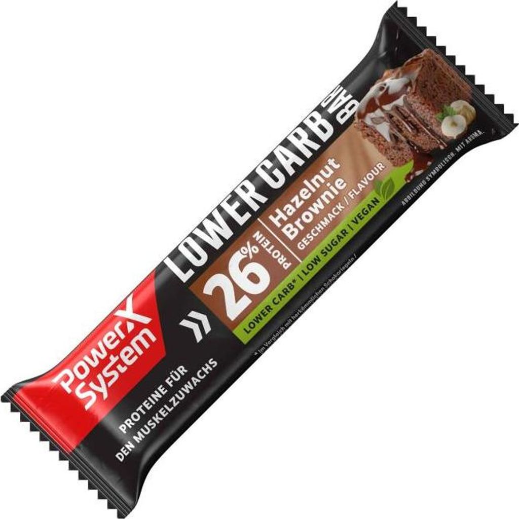 Power System Lower Carb Proteinriegel vegan Hazelnut Produktbild 