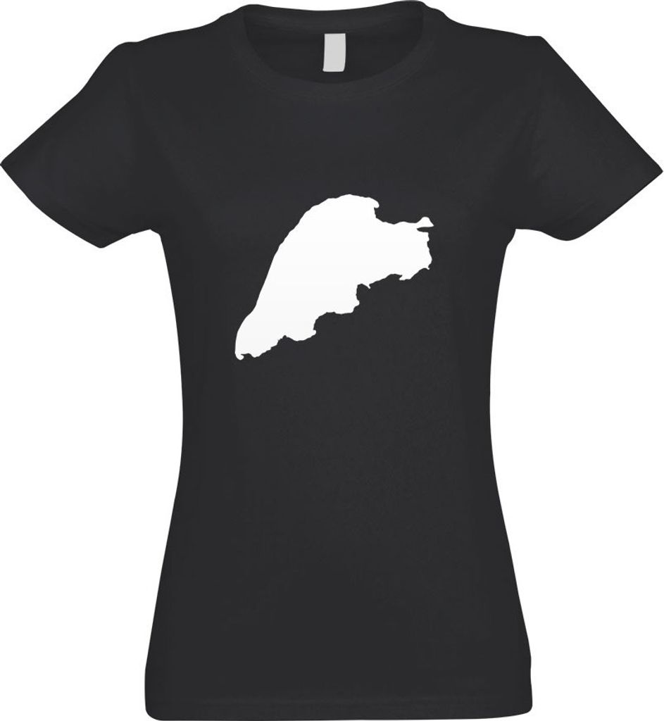 Kiwistar - T-Shirt tailliert - Damen - Graphit - Ummanz - Deutschland - Insel - mit Motiv Bedruckt - Funshirt Design - Sport - Freizeit - Damen - M