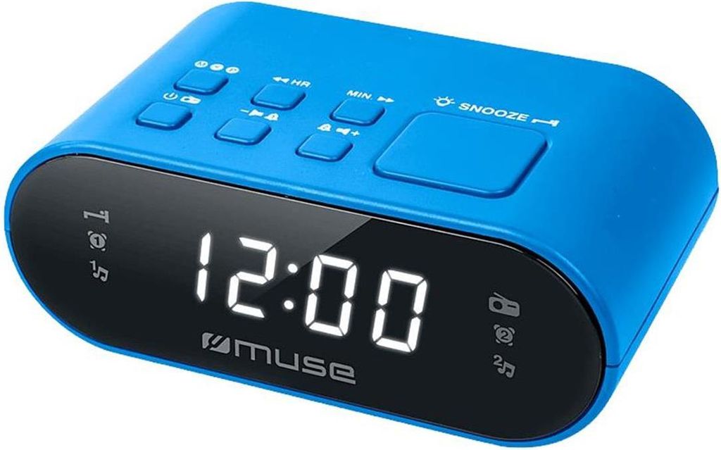 Muse M10bl Sveglia Blu Taglia Unica / Spina UE 220V Blu Immagine del prodotto 