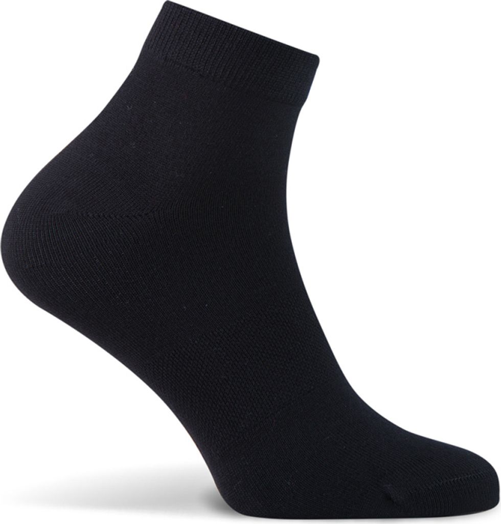 Basset Bamboo Socken Quarter 1000P 2er-Pack Weiß - Größe 43-46