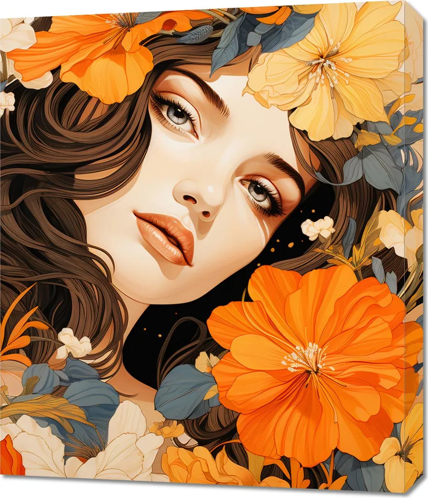 Essenza Floreale Quadro 60x70: Colori Naturali per la tua Parete