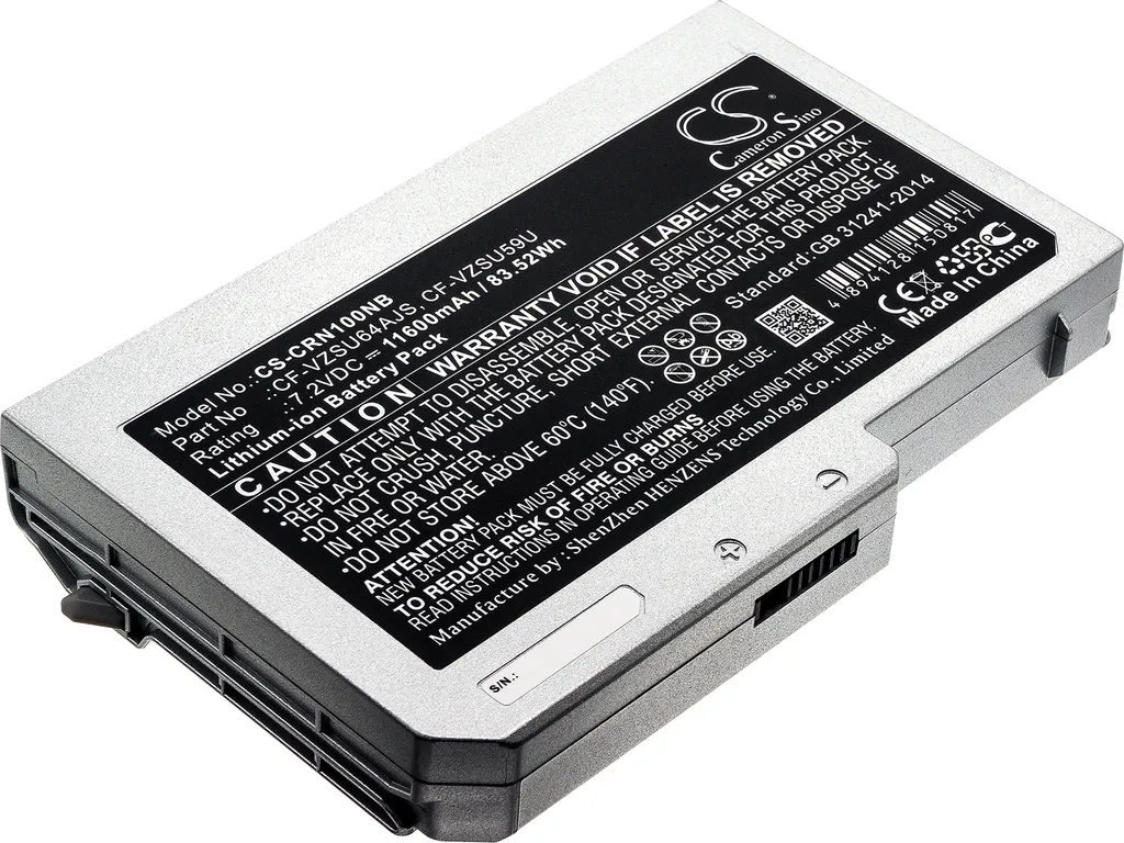 Batterie PC portable pour Panasonic Toughbook CF-N10 CF-S10 N8 N9