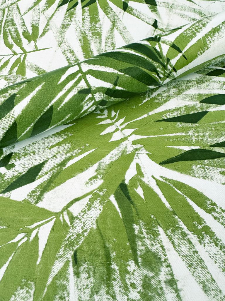 PVC Tischdecke Bamboo Bambus Grün Wachstuch · Breite & Produktbild