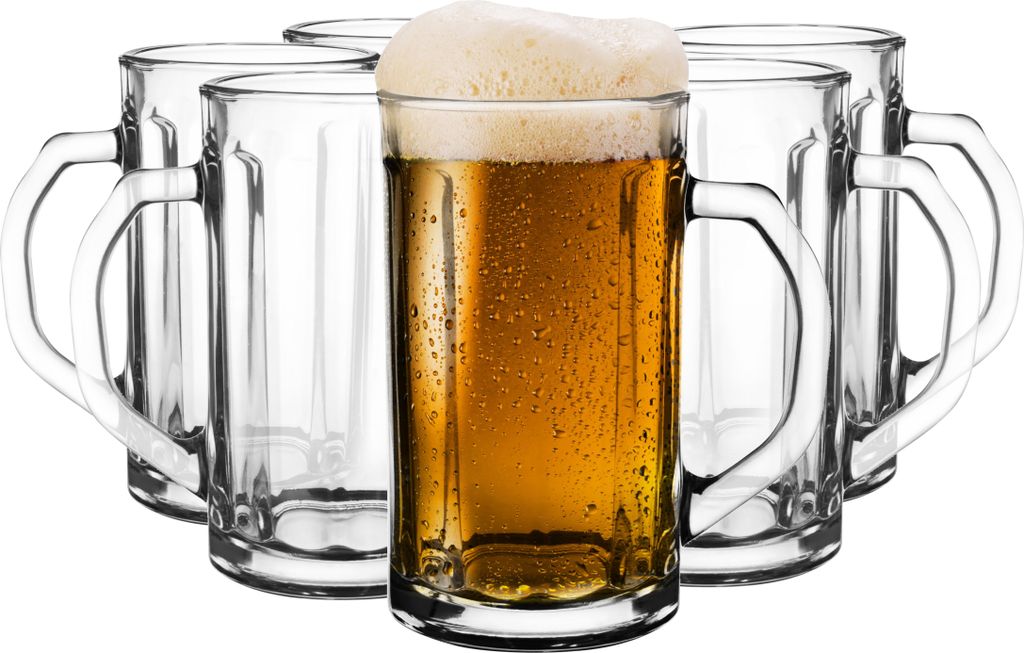 Kufle do piwa GLASMARK zestaw 6szt ciężki i solidny 500ml Zdjęcie produktu 
