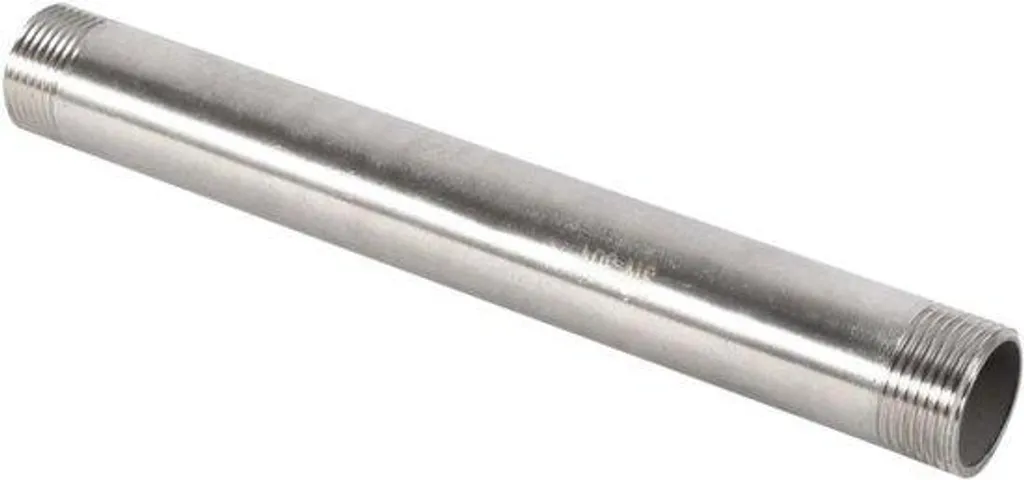 Extension de tuyauterie 200 mm raccord mâle BSP inox pour installation